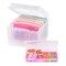 IRIS USA 5" x 7" Photo Storage and Embellishment Craft Keeper with 6 Cases, Clear